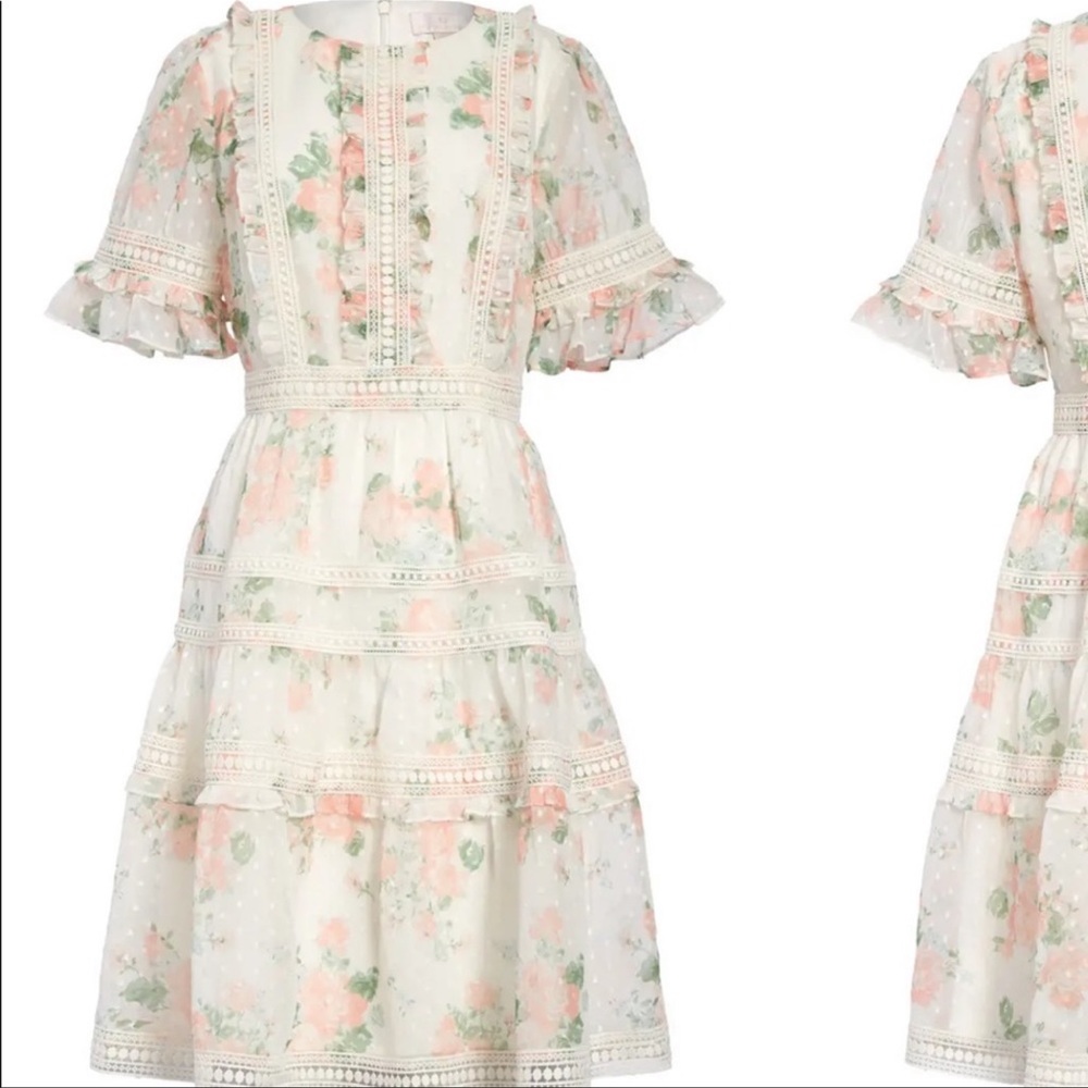 NWT Rachel Parcell Ivory Fall Bouquet Dress